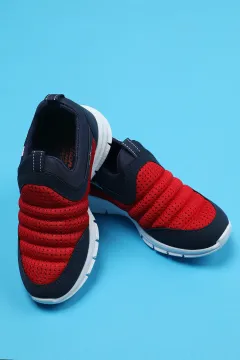 Anoraklı Çocuk Spor Ayakkabı Lacikırmızı
