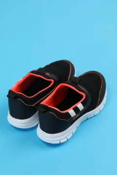 Anoraklı Çocuk Spor Ayakkabı Siyahorange