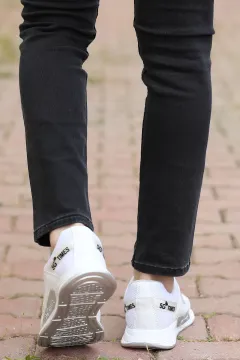 Anoraklı Erkek Spor Ayakkabı Beyaz