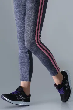 Bağcıklı Bayan Spor Ayakkabı Siyahmor