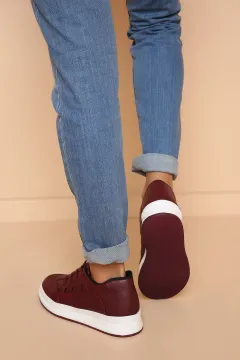 Bağcıklı Erkek Ayakkabı Bordo