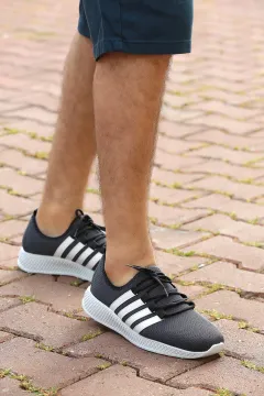 Bağcıklı Erkek Spor Ayakkabı Füme