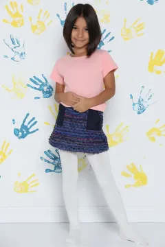 Bella Calze Kız Çocuk Bambu Külotlu Çorap Ekru