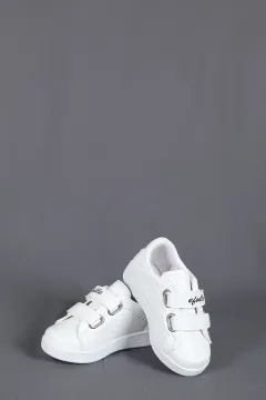 Cırtlı Çocuk Spor Ayakkabı Beyaz