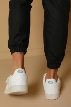 Cırtlı Kadın Spor Ayakkabı Beyaz