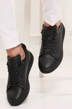 Erkek Bağcıklı Günlük Spor Ayakkabı Siyah