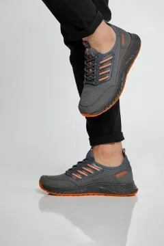 Erkek Bağcıklı Spor Ayakkabı Füme