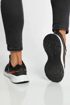 Erkek Bağcıklı Spor Ayakkabı Siyahorange