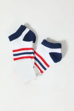 Erkek Çocuk İkili Patik Çorap Kremlacivert