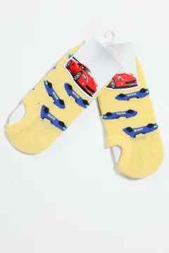 Erkek Çocuk İkili Patik Çorap Sarı