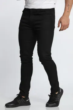 Erkek Jean Kot Pantolon Siyah