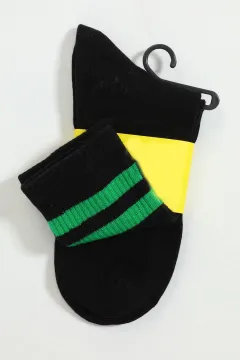 Erkek Kolej Çorap (40-44 Uyumludur) Siyahyeşil