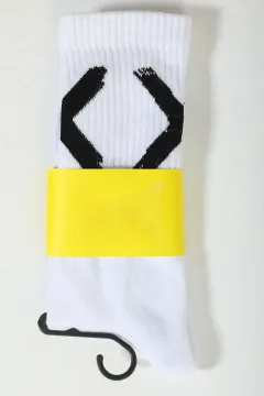 Erkek Kolej Çorap (40-44 Uyumludur) Beyaz