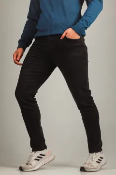 Erkek Likralı Jeans Pantolon Antrasit