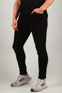 Erkek Likralı Slim Fit Jeans Pantolon Siyah