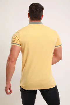 Erkek Polo Yaka T-shirt Sarı