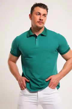 Erkek Polo Yaka T-shirt Yeşil