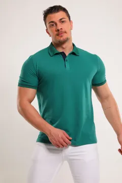 Erkek Polo Yaka T-shirt Yeşil