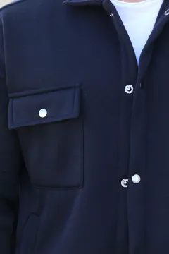 Erkek Üç İplik Çıtçıtlı Ceket Siyah