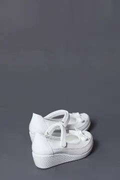 Fiyonklu Kız Çocuk Ayakkabı Beyaz