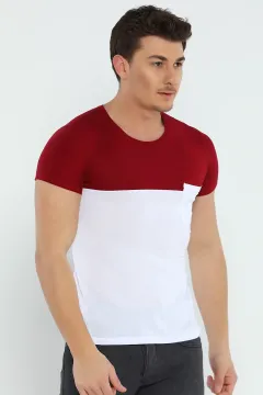 Garnili Cepli Erkek T-shirt Bordo