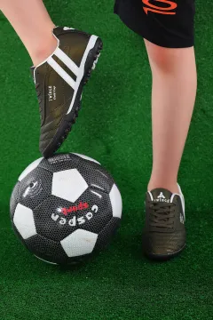 Genç Erkek Çocuk Halısaha Futbol Ayakkabısı Haki