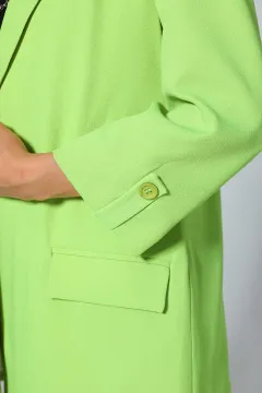Kadın Astarlı Blazer Ceket Fıstık Yeşili