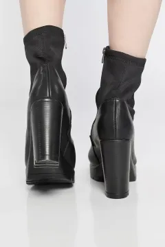 Kadın Platform Topuklu Bot Siyah