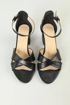 Kadın Topuklu Sandalet Siyah