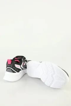 Kız Çocuk Bağcıklı Spor Ayakkabı Siyahfuşya