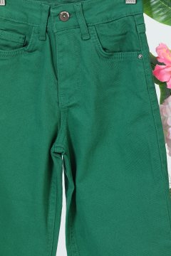 Kız Çocuk Bol Paça Pantolon Yeşil