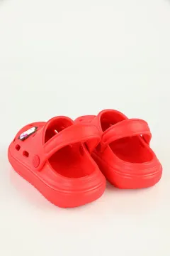 Kız Çocuk Confort Rahat Sandalet Terlik Kırmızı