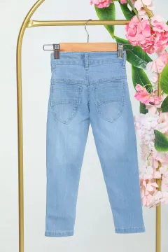 Kız Çocuk Jeans Pantolon Mavi