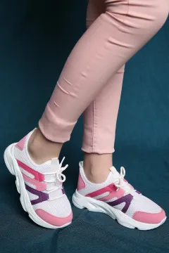 Kız Çocuk Spor Ayakkabı Beyazpudra