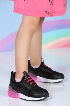 Kız Çocuk Spor Ayakkabı Siyahfujya