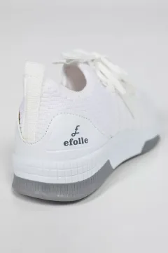 Kız-erkek Çocuk Bağcıklı Rahat Spor Ayakkabı Beyaz