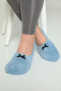 Kadın Özmen Peluşlu Ev Patiği Çorap ( 36-39 Numara Uyumludur ) Mavi