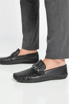 Ön Tokalı Erkek Casual Günlük Ayakkabı Siyah