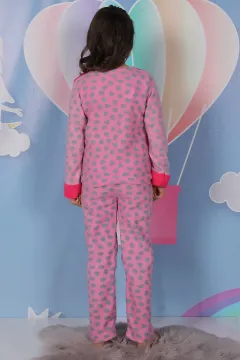Polar Kız Çocuk Pijama Takımı Fuşya