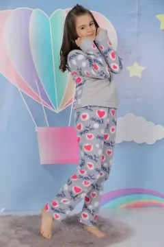 Polar Kız Çocuk Pijama Takımı Grinarçiçeği