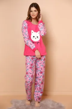 Polar Pijama Takımı Fuşya