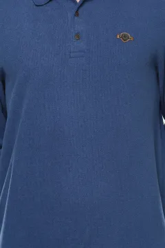 Polo Yaka Bay Sweatshirt İndigo