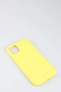 Iphone 11 Pro Premium Silikon Kılıfı Sarı