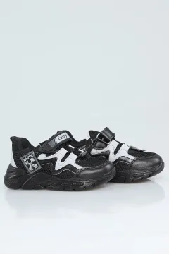 Cırtlı Çocuk Spor Ayakkabı Siyah