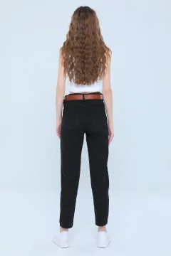 Kadın Ekstra Yüksek Bel Jean Pantolon Siyah