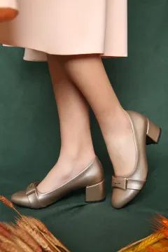 Topuklu Ayakkabı Bronz