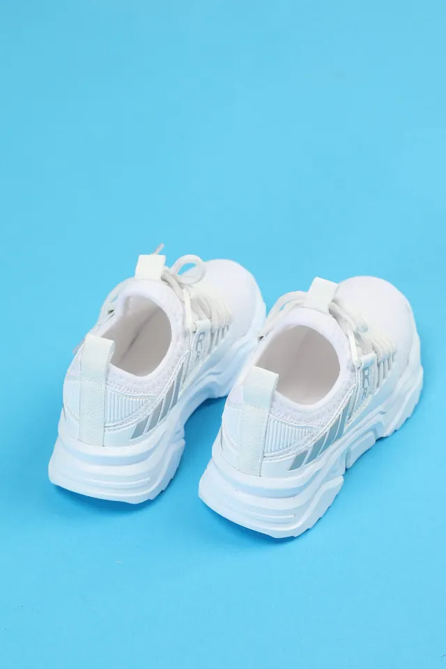 Bağcıklı Çocuk Spor Ayakkabı Beyaz