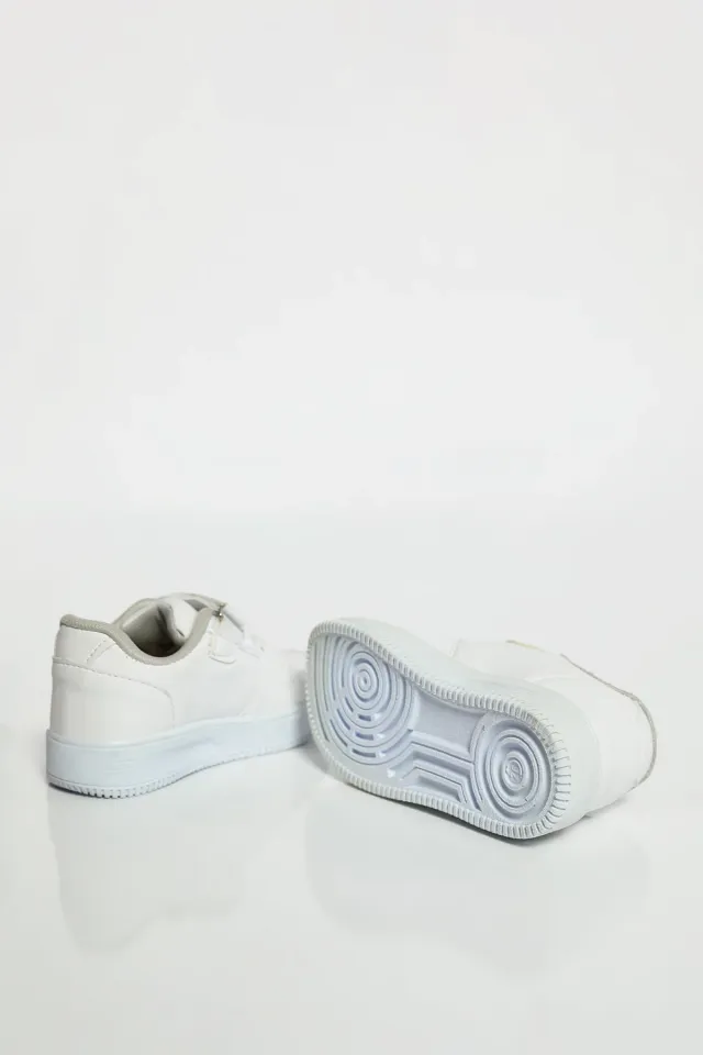 Çocuk Cırtlı Spor Ayakkabı Beyaz