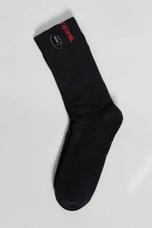 Düz Renk Kışlık Kalın Termal Çorap Erkek Lacivert