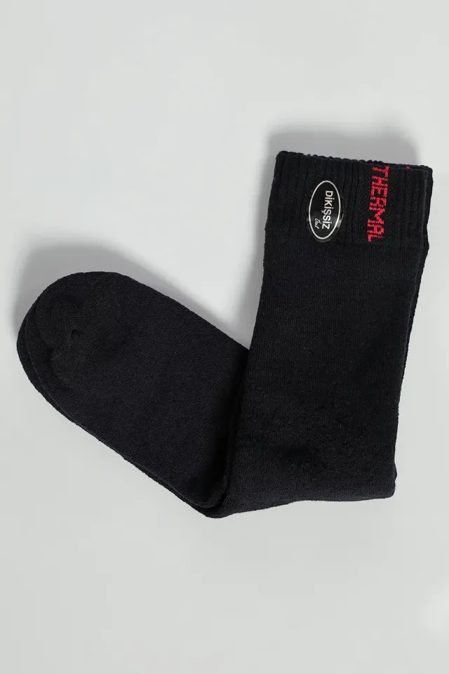 Düz Renk Kışlık Kalın Termal Çorap Erkek Lacivert
